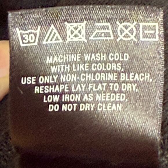 Anthropologie Black Houndstooth Textured Stretch Knit Balloon Sleeve Top Sz M - Picture 7 of 8